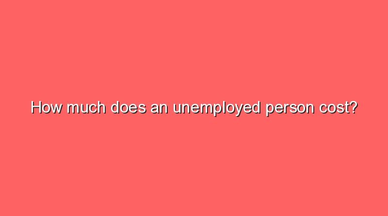 how much does an unemployed person cost 10054