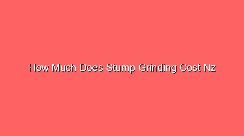 how much does stump grinding cost nz 15866