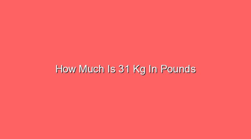 how much is 31 kg in pounds 14608