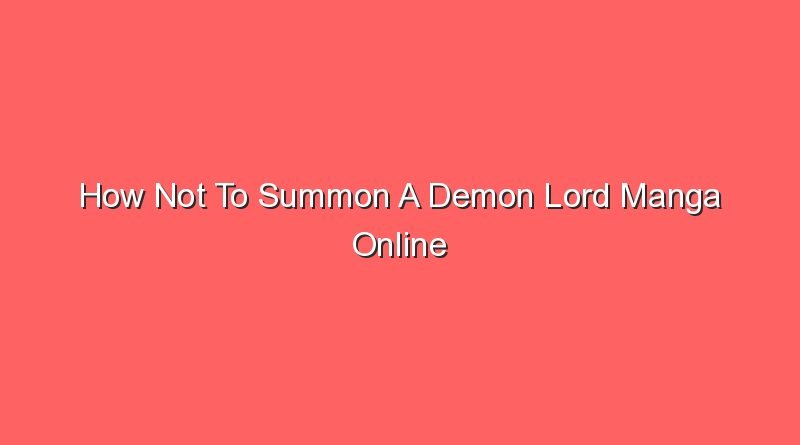 how not to summon a demon lord manga online 13575