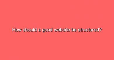how should a good website be structured 9954