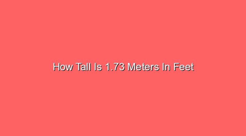 how tall is 1 73 meters in feet 12912