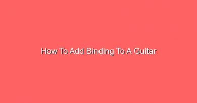 how to add binding to a guitar 16127