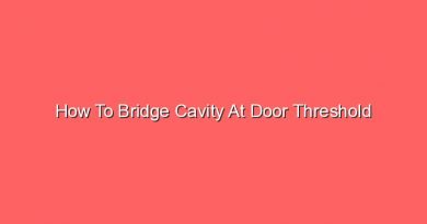 how to bridge cavity at door threshold 16284