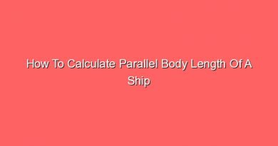 how to calculate parallel body length of a ship 16322