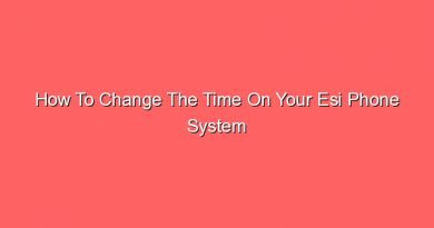 how to change the time on your esi phone system 16318