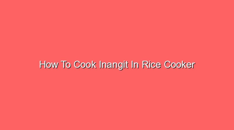 how to cook inangit in rice cooker 16400
