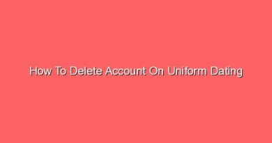 how to delete account on uniform dating 16435