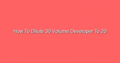 how to dilute 30 volume developer to 20 14698