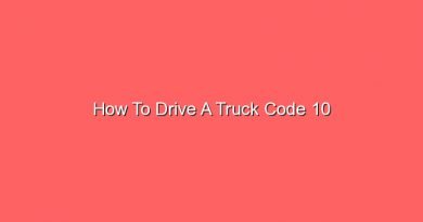 how to drive a truck code 10 16521
