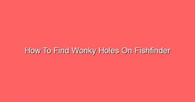 how to find wonky holes on fishfinder 16542