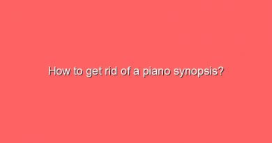 how to get rid of a piano synopsis 8656