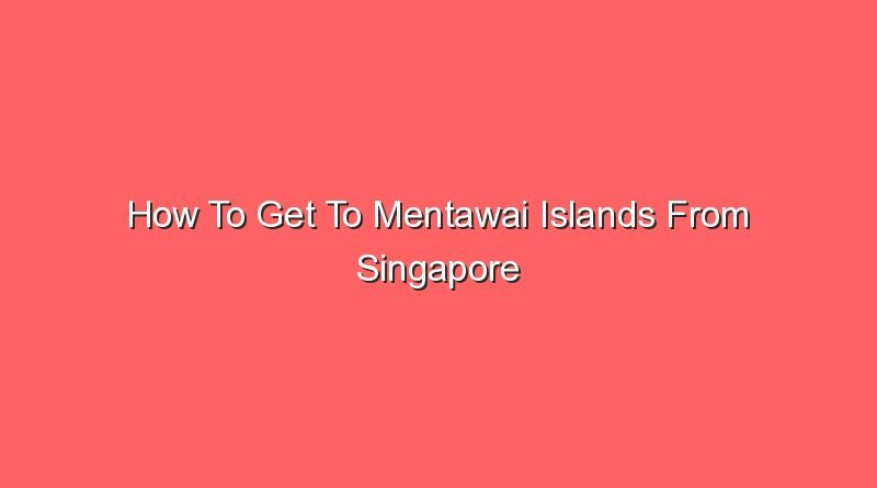 how to get to mentawai islands from singapore 16662