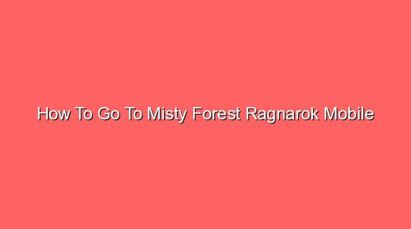 how to go to misty forest ragnarok mobile 16679