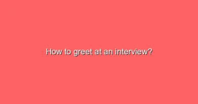 how to greet at an interview 10394
