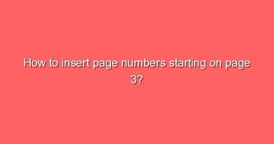 how to insert page numbers starting on page 3 8539