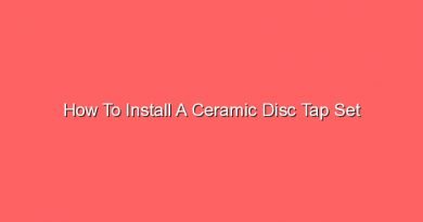 how to install a ceramic disc tap set 16717