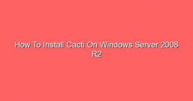 how to install cacti on windows server 2008 r2 16732