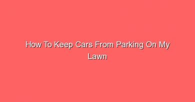 how to keep cars from parking on my lawn 13605