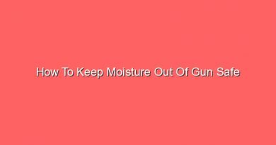 how to keep moisture out of gun safe 13608