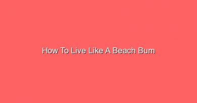 how to live like a beach bum 16790