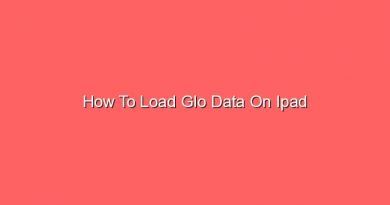how to load glo data on ipad 16815