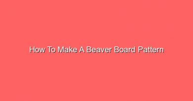 how to make a beaver board pattern 16813