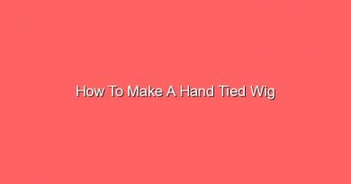 how to make a hand tied wig 16856