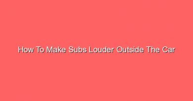 how to make subs louder outside the car 13131
