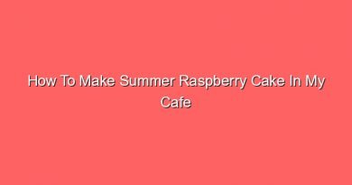how to make summer raspberry cake in my cafe 20599