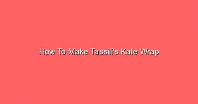 how to make tassilis kale wrap 20601