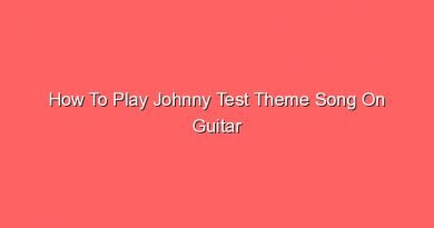 how to play johnny test theme song on guitar 20662