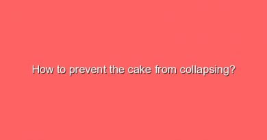 how to prevent the cake from collapsing 7780