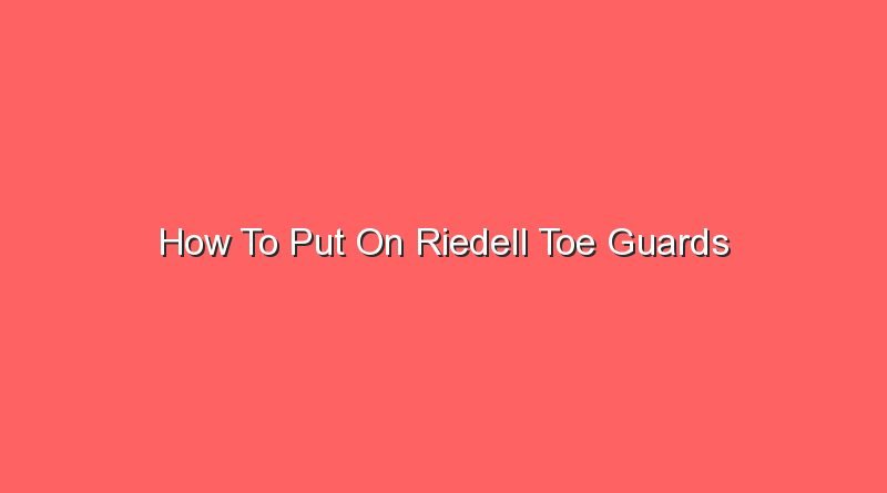 how to put on riedell toe guards 20720