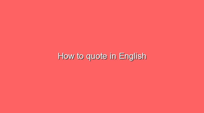 how to quote in english 7810
