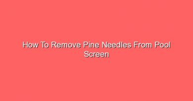 how to remove pine needles from pool screen 20758