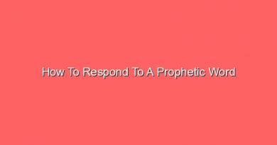 how to respond to a prophetic word 20774