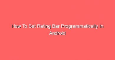 how to set rating bar programmatically in android 20810