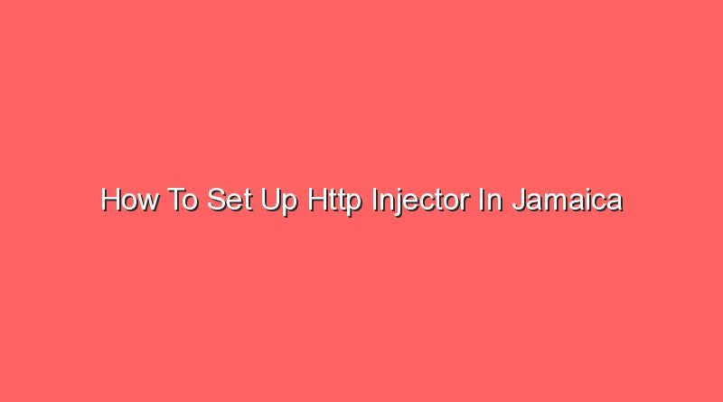 how to set up http injector in jamaica 20814