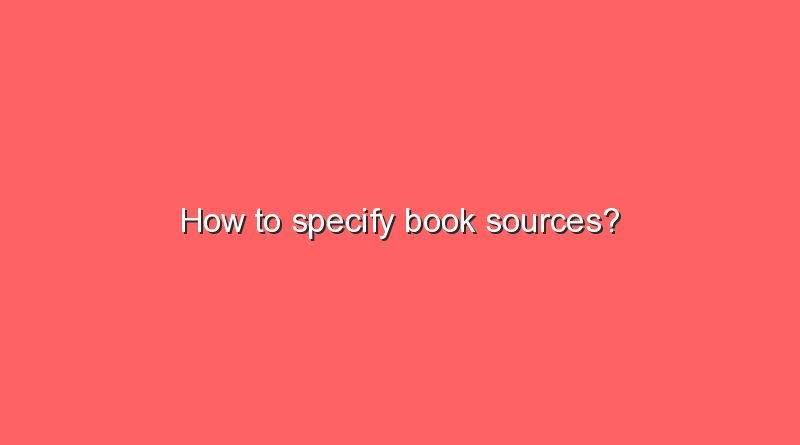how to specify book sources 5157