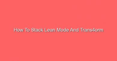 how to stack lean mode and trans4orm 20824