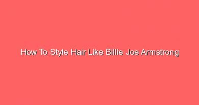how to style hair like billie joe armstrong 20851