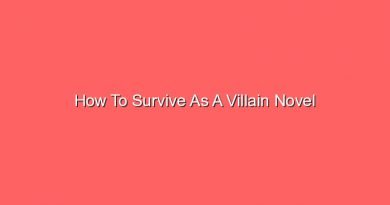 how to survive as a villain novel 14046