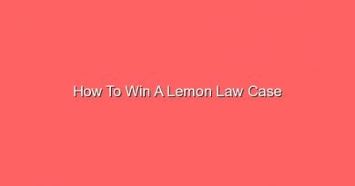 how to win a lemon law case 12265