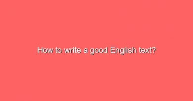 how to write a good english text 9961