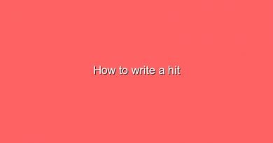 how to write a hit 7957