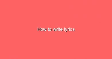 how to write lyrics 7732