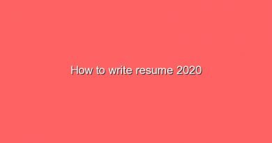 how to write resume 2020 2 6111