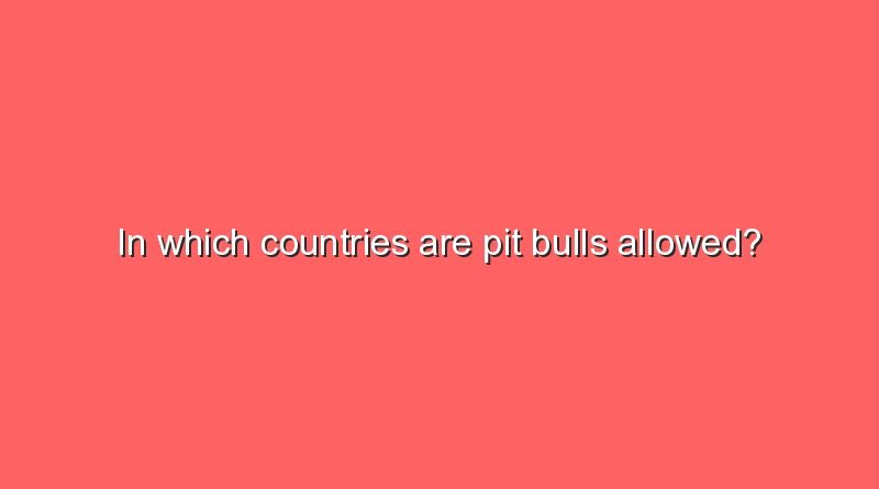in which countries are pit bulls allowed 6786