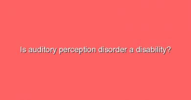 is auditory perception disorder a disability 7913